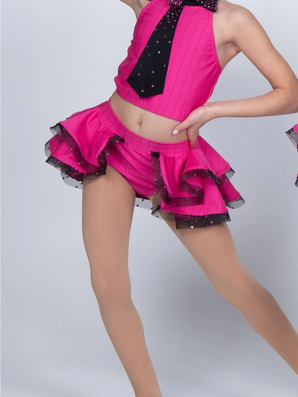 Hot Pink Girls' Dance Costume Two-Piece Set